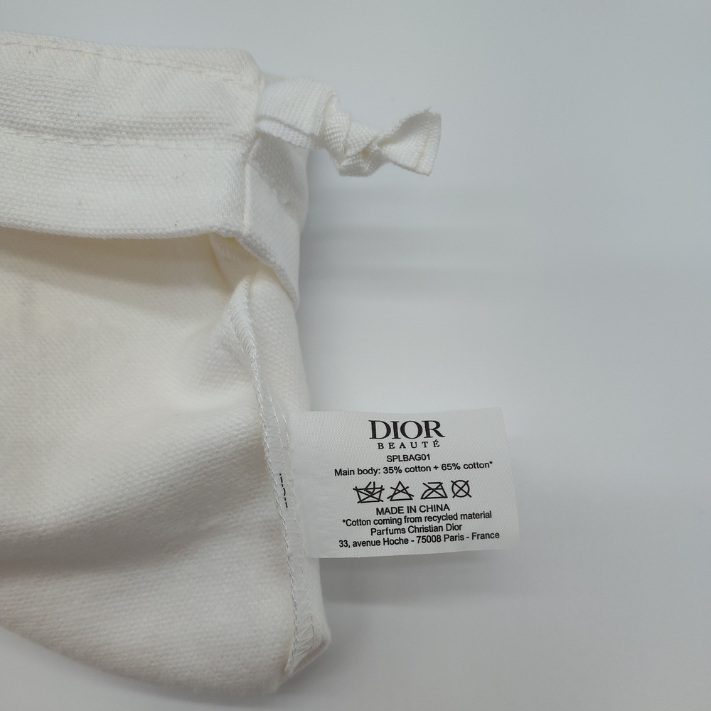 DIOR Dust Bag Set 6pc Cotton Drawstring Pouch Small Large Gift Packaging NWOT - Picture 4 of 5